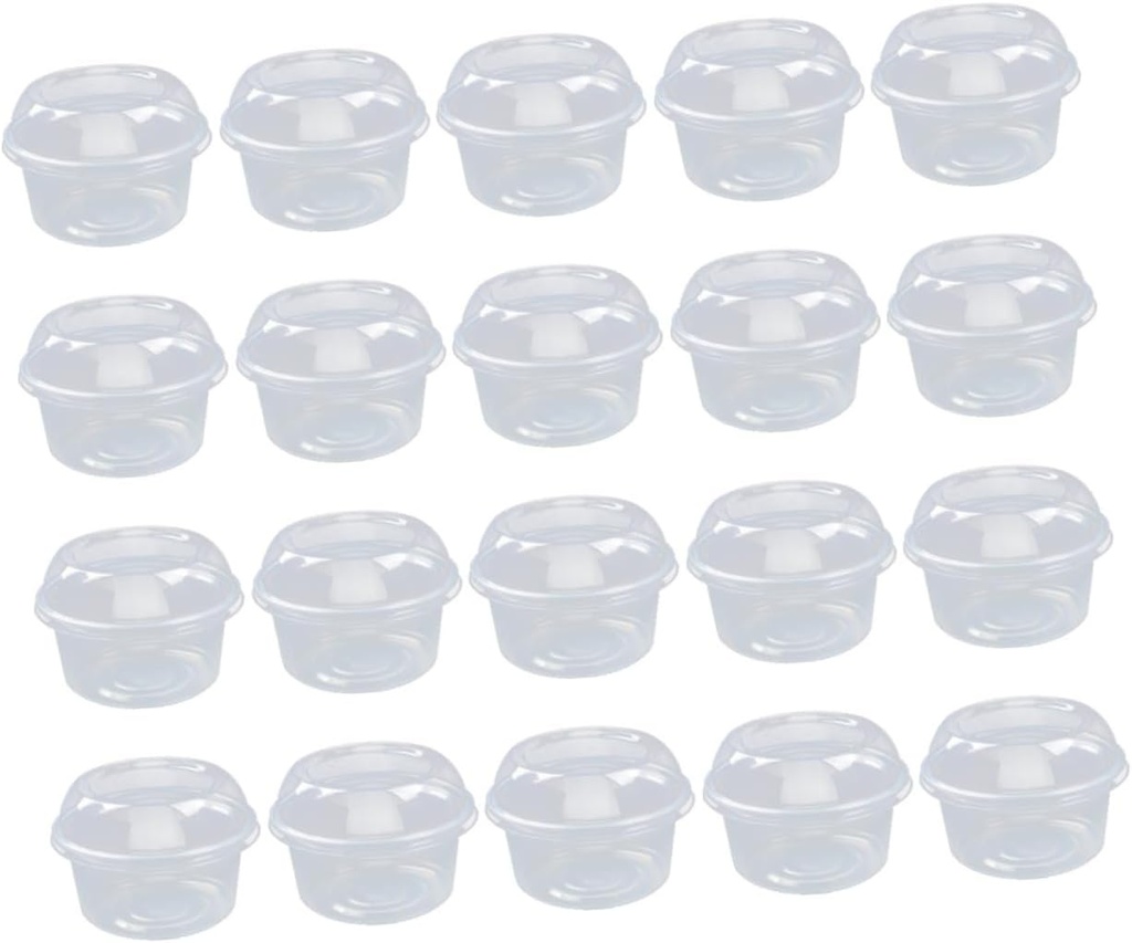 50pcs Dessert Packaging Box Lid Cupcake Carrier for Muffins Cookies and Fruits for Parties and Takeout