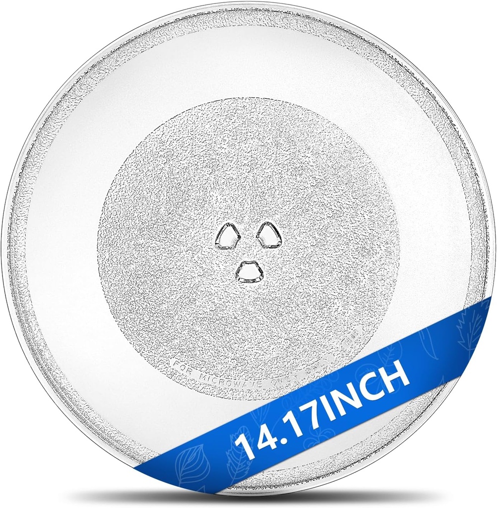 MJS47373304 ‎‎14.17" Microwave Glass Turntable Tray, MJS47373301 MJS47373302 Microwave Glass Plate Replacement Compatible with Whirlpool, Jenn-Air, KitchenAid - Microwave Oven Cooking Plate