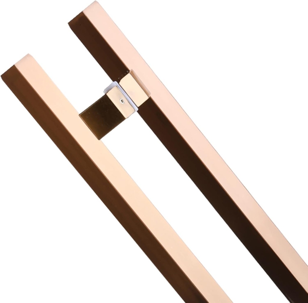 Large Commercial Pull Door Handle Rectangle, Double-Sided Sliding Barn Handle, Handle Parts Replacement Hardware Set, Stainless Steel, 80 100 120 150 cm Long