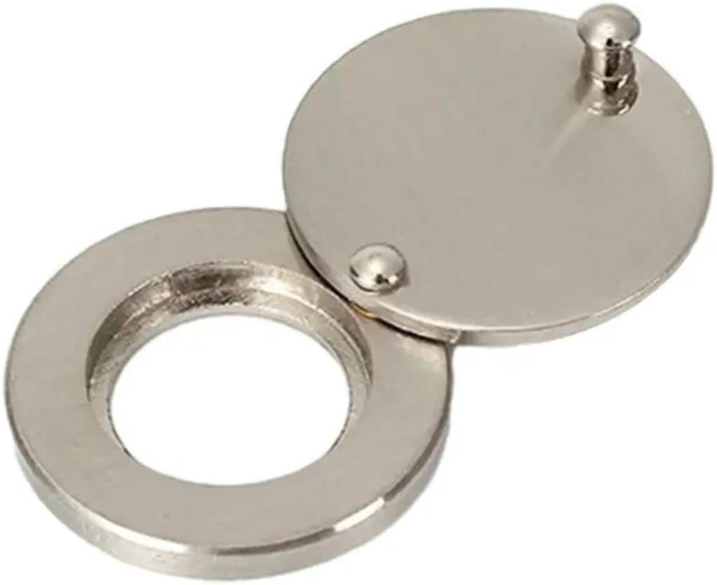 Door Mirror Peephole Cover 4 Pcs Security Metal Door Mirror Cover Rotating Fixed Privacy Peephole Cover Privacy Plate Cover(01)