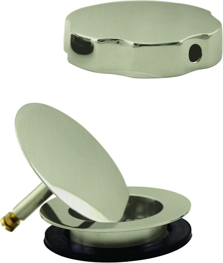 Westbrass Standard Trim for Cable Drive Bath Waste, Satin Nickel, D50T-07