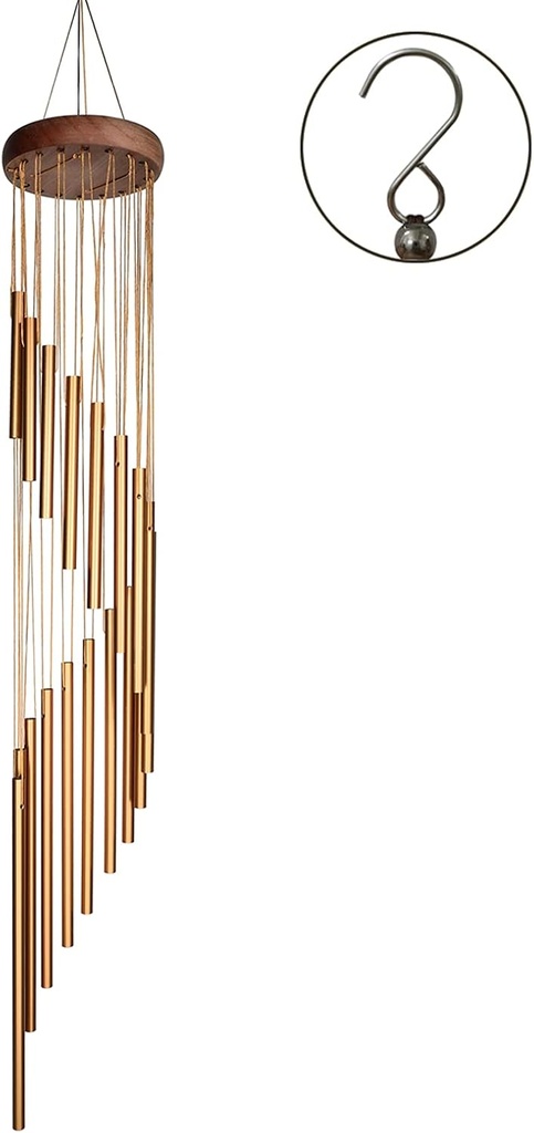 Wind Chimes for Outside,Memorial Windchimes Outdoor Clearance,36 inches Memorial Wind Chimes with S Hook for Home Garden Decoration