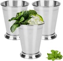 3pcs Stainless Steel Cocktail Cups Mint Julep Cups Mixed Drinks Glass Bar Beer Mug 13.5oz/400ml Bar Accessories