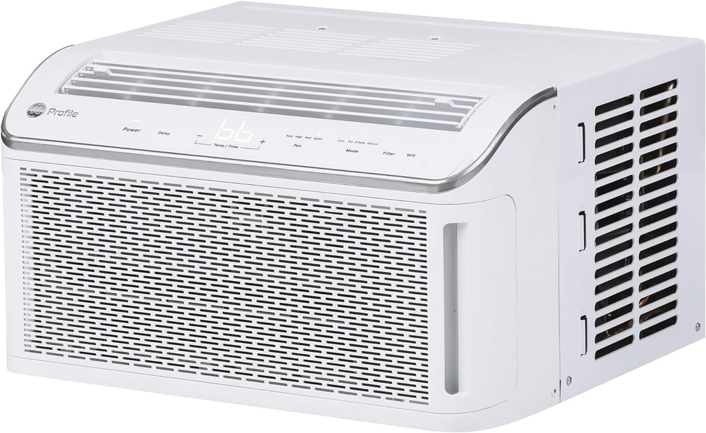 GE Profile Ultra Quiet Window Air Conditioner 6,200 BTU, WiFi Enabled, Ideal for Small Rooms, Easy Installation with Included Kit, 6K Window AC Unit, White