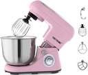 Tilt-Head Food Mixer,Multi Functional Kitchen Electric Mixer,6 Speeds With 5L Stainless Steel Bowl,Dough Hook, Whisk, Mixing Beater For Baking, Cake, Cookie, Kneading