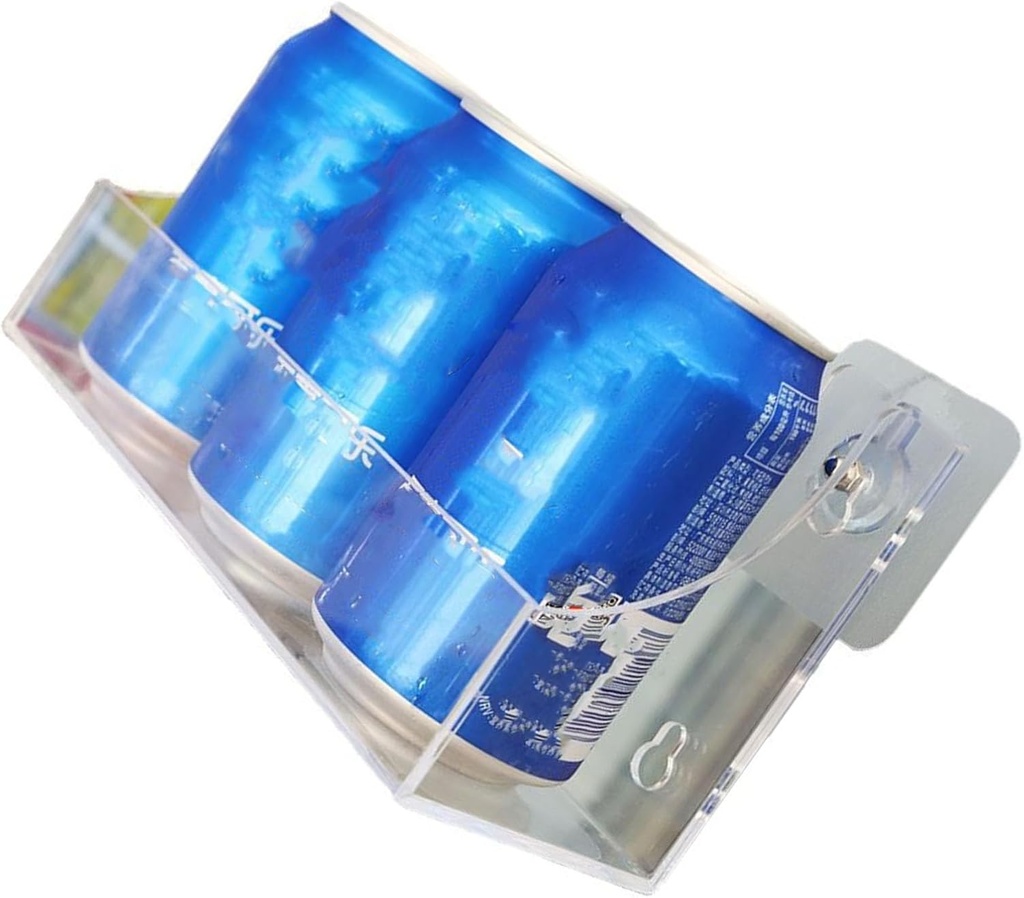 Soda Can Dispenser Refrigerator Organizer Soda Can Holder Beverage Holder Space Saving Wall Mounted Home Convenience Storage Rack