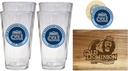 R and R Imports Old Dominion Monarchs Officially Licensed Kitchen Pack - Wood Cutting Board, 4 Pint Glasses & Magnetic Bottle Opener