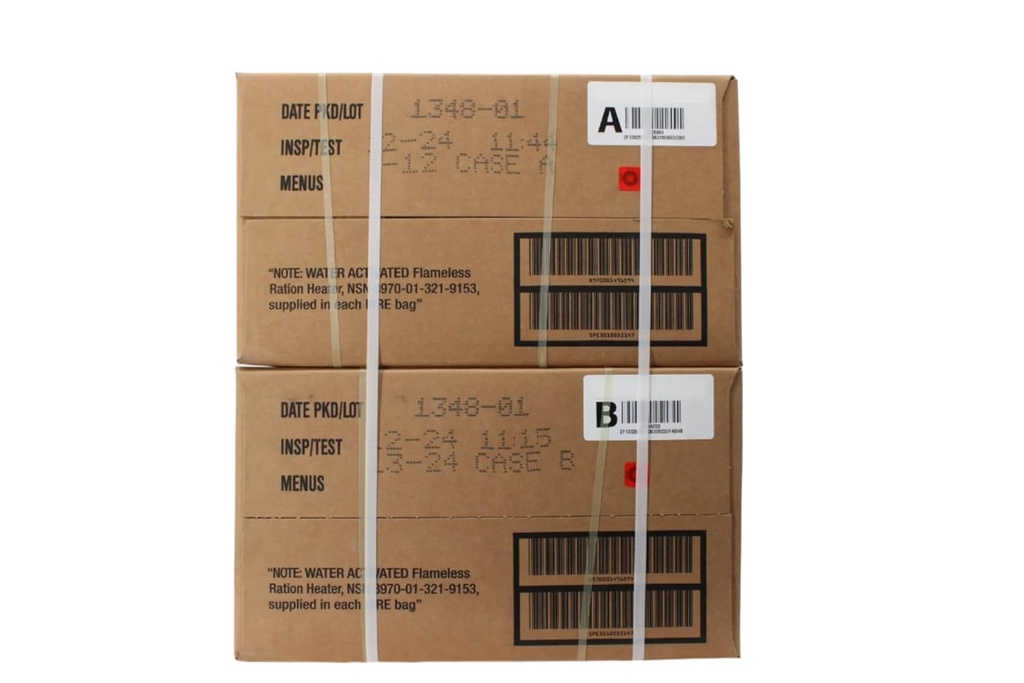 Wornick Sopacko, Ameriqual MRE Meals Ready to Eat Inspection 2025, 2026 or Better, Emergency Food Supply, Survival Camping Outdoor 12 Pack(A & B Case Bundle, 2, Count)