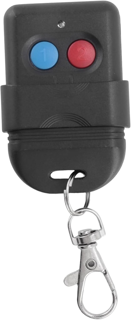 8 Dip Switch 330Mhz Smart Copy Remote Control Fixed Code 2 CH Duplicator for Gate Garage Door Opener or Alarm System, Easy Install