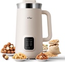 Bear 8 in 1 Nut Milk Maker Machine, 40oz/1.2L Soy Milk Maker with Self Clean/12H Delay/6H Keep Warm, One Touch Alomnd Milk Maker for Homemade Oat, Soup, Juice, Plant Based and Non Dairy Beverages