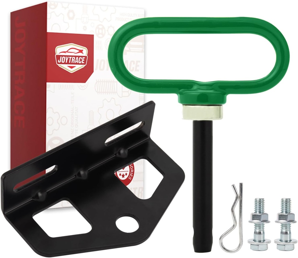 Towing Hitch Set -Universal Heavy Duty Zero Turn Mower Trailer Hitch and Neodymium Magnetic Hitch Pin for Lawn Mower Trailer (Green)