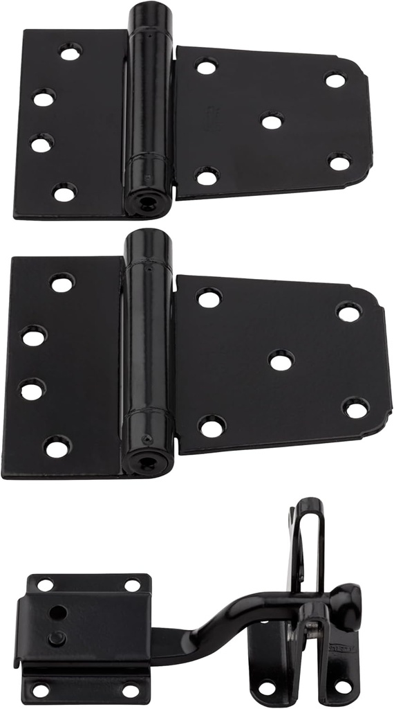 National Hardware N343-475 Self-Closing Gate Kit, Black