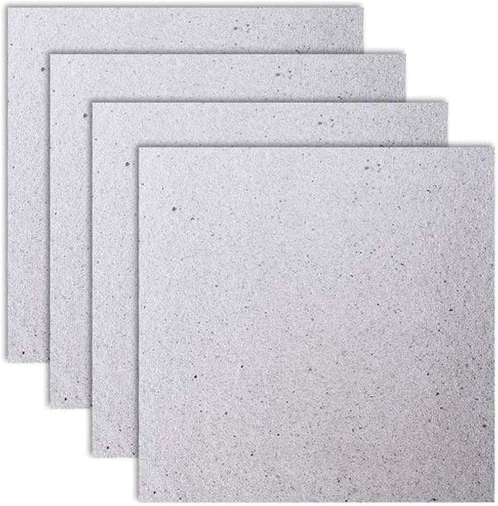 Waveguide Covers for Microwave, Juerly 4 Pack Mica Plates Sheets Heat Insulation Board for Universal Microwave Oven Repairing Part - Cut to Size, 5.1x 5.1inch