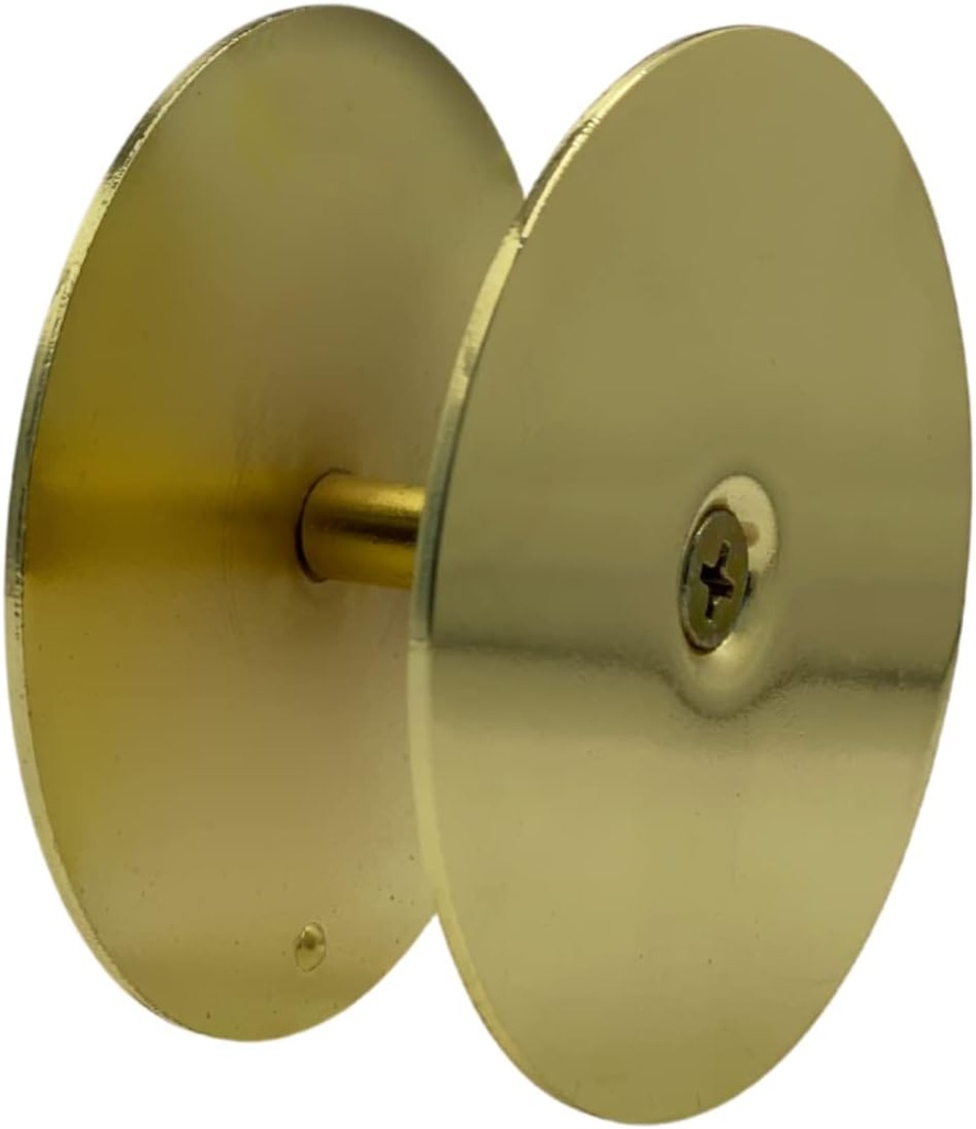 NU-SET Lock | Steel Plate Door Hole Cover | Door Lock Hole Cover with Brass Finish | Home Improvement & Door Hardware (Brass)