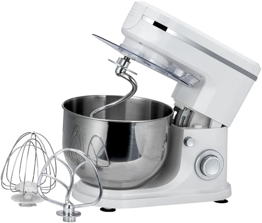 1500W Classic Stand and Hand Mixer, Automatic Cream Cake Baking and Dough Mixing Machine Multifunctional Suitable for Meringue, Fresh Cream