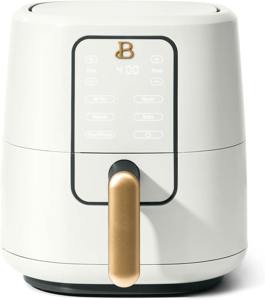Beautiful 3 Qt Air Fryer with TurboCrisp Technology, White Icing by Drew Barrymore