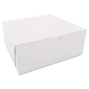 Southern Champion Tray 0973 Premium Clay-Coated Kraft Paperboard White Non-Window Lock Corner Bakery Box, 10" Length x 10" Width x 4" Height, White (Case of 100)