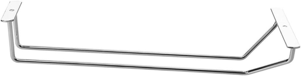 PRETYZOOM 2pcs Wine Glass Rack Holder Goblet Stand Stainless Steel Cup Hooks Bar Accessories Wine Decor