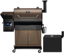 Z GRILLS 2025 Electric Pellet Grill & Smoker, 700 sq in Cooking Area, Dual-Wall Insulation, PID V2.1 Controller, Meat Probes, Easy Hopper Clean-out, Includes Grill Cover, 8 in 1 Outdoor BBQ, 700D6