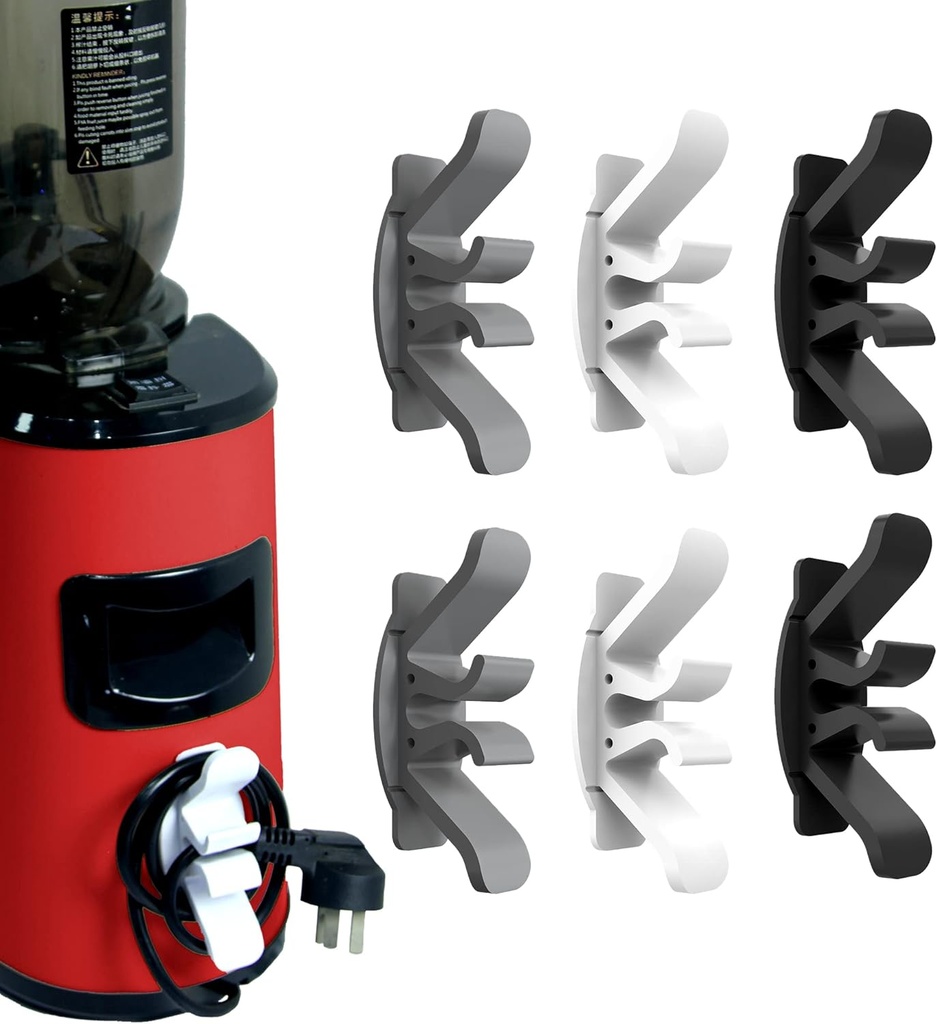 Cord Organizer for Appliances, 6 Pack Kitchen Appliance Cord Winder Cord Keeper Cord Wrapper Cord Holder for Air Fryer, Coffee Maker, Blender, Pressure Cooker, Toaster