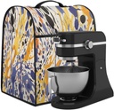 Mixer Cover Coffee Maker Cover Yellow Splash Ink Stand Mixer Cover With Pockets Kitchen Aid Mixers Accessories