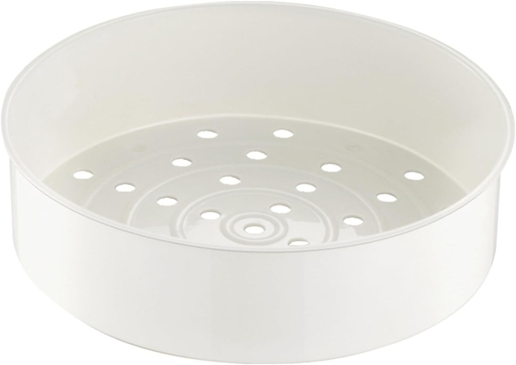 Steamer Basket with Draining Holes, Steam Basket for Electric Cooker, Steamer Rack for Pots, Steamer Tray, Plastic Steaming Rack for Rice Cooker, 2L Steaming Stand for Cooking