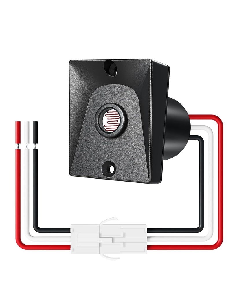 EDISHINE Outdoor Post Light Accessories, Dusk to Dawn Sensor, Photoelectric Switch for Outdoor Pole Light, Automatic On/Off, Waterproof, UL Listed