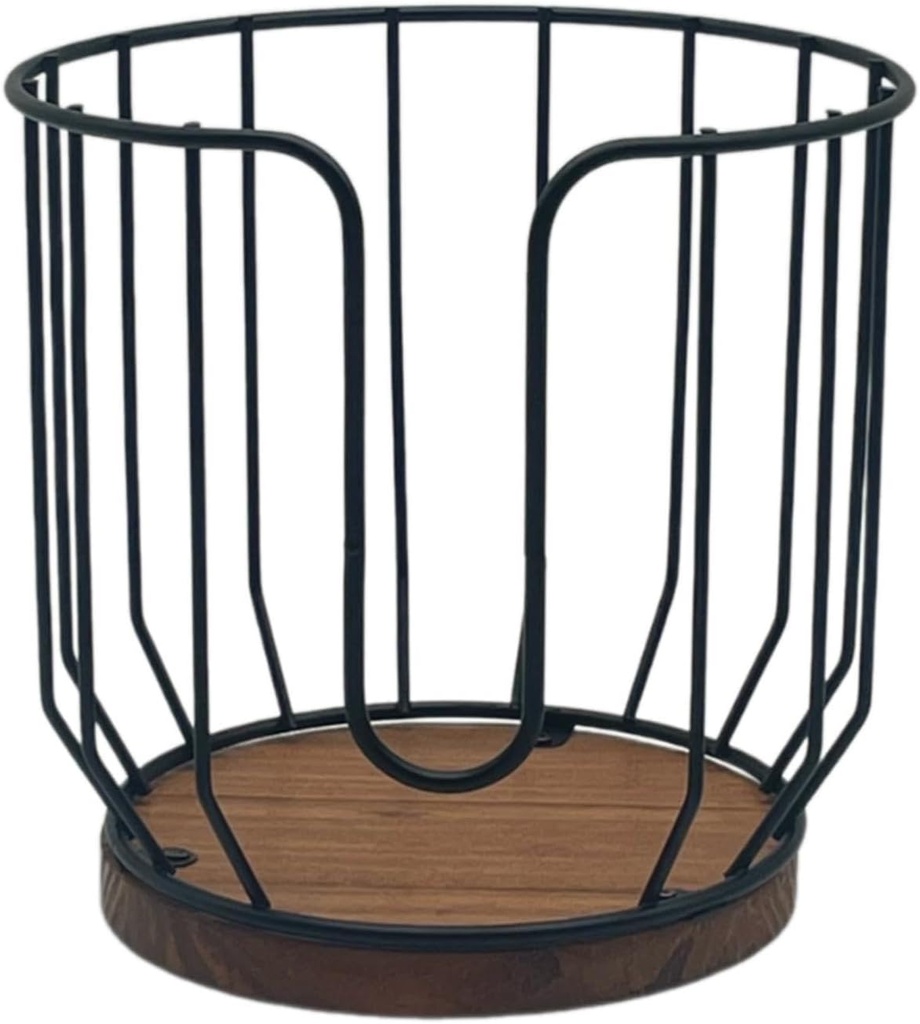 Generic Coffee Filter Holder Basket Container, Coffee Filter Storage Rack Coffee Pod Holder for Travel, Countertop, Kitchen Decor Large, black