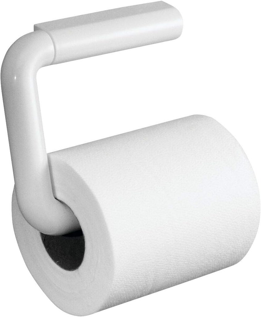 iDesign Plastic Wall Mount Paper Holder, Dispenser for Master, Guest, Kid's Bathroom, 6.95" x 7.4" x 1.45", Toilet Tissue Bar