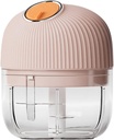 Mini Garlic Chopper, Electric Vegetable Chopper, Small Food Processor Garlic Press Mincer Pepper Chili Nuts Meat Grinder
