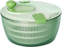 Salad Spinner With Drain, Vegetable Dryer, Rotary Veggie Washer, Kitchen Tool, Fruit Washer, Pasta and Fries Spinner, Hand Dehydrator Green