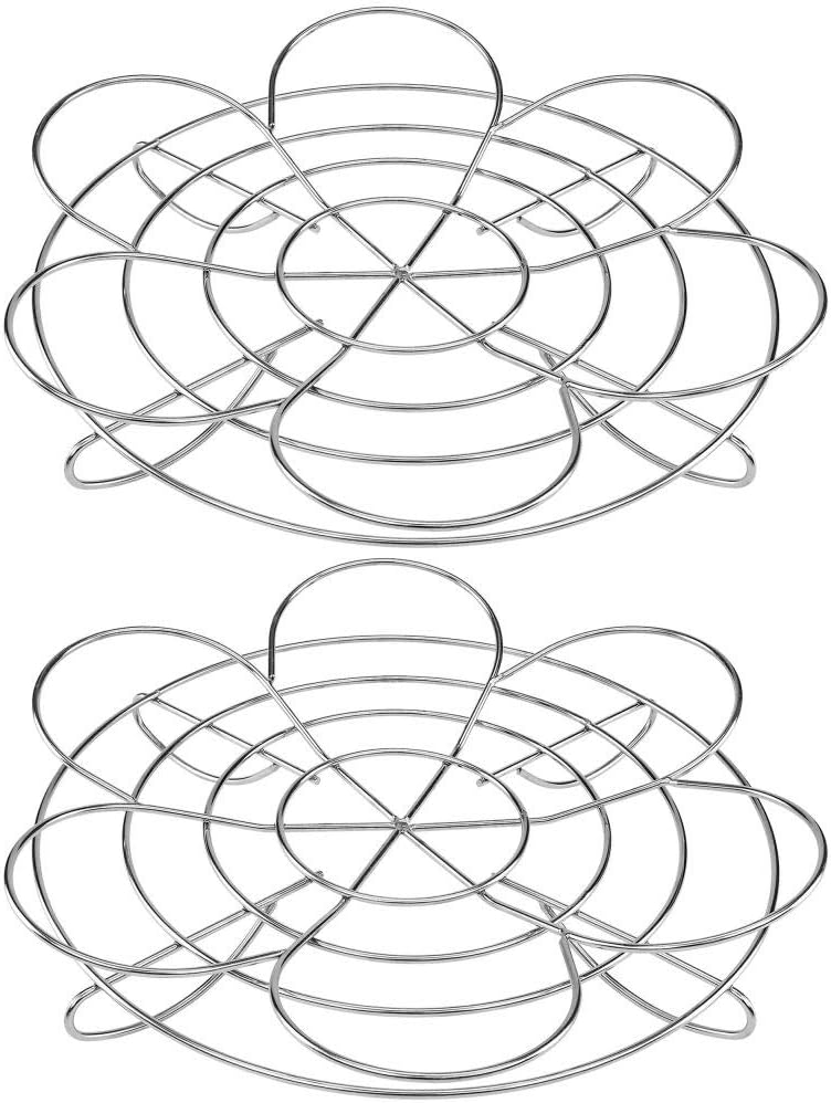 Southern Homewares Canning Rack for Pressure Cooker – Reversible Stacking System for Mason Jars & Food Storage, 2-Pack