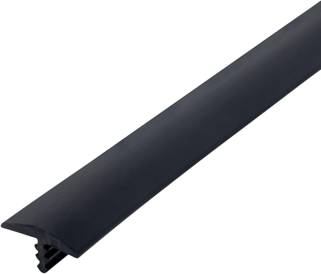 Outwater Industries 25 Foot Black 5/8 Inch Center Barb Tee Moulding T Molding Hobbyist Pack, Small Projects, Arcade Machines and Tables
