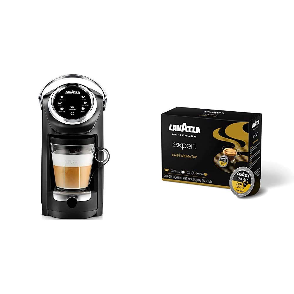 Lavazza Classy Plus Single Serve Espresso & Coffee Brewer Machine Top Coffee Capsules (36 Capsules), Expert Caffe' Aroma