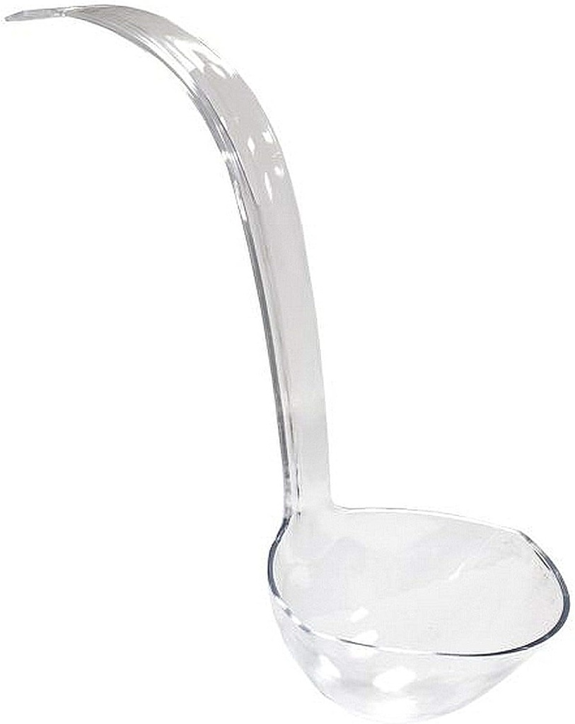 Party Essentials Hard Plastic 5-Ounce Punch Bowl/Serving Ladle, 1-Count, Clear