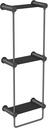YUMORE Matte Black Towel Storage for Bathroom, 3 Tier Towel Rack with Shelf and Towel Bar, Wall Mounted Towel Racks for Bathroom Towel Storage and Organizer