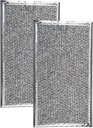 2 Pack W10535950 Aluminum Mesh Grease Microwave Oven Filters Replacement for Whirlpool Replace W10535950, PS8769987