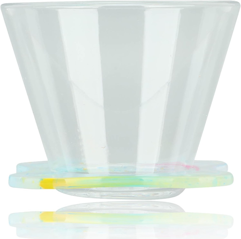 pour Over Coffee Dripper, Reusable Slow Drip Split Design Manual Coffee Brew Maker, Coffee Brewing Filter Cone with Cup Holder for Hiking, Travel, Camping, Home, Office, Cafe, Restaurants