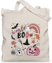 Halloween Tote Bag for Women, Fall Bag Gifts, 13.8x13.8 inch
