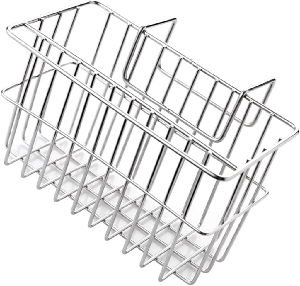 ABOOFAN Stainless Steel Sink Organizer Sponge Holder for Kitchen Farmhouse Sink Accessory Hanging Storage Basket Drain Rack