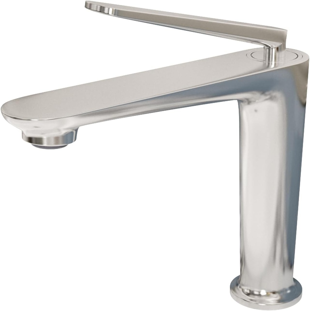 Bathroom Faucet Chrome, One Hole Single Handle Vessel Sink Faucet, Brass Bathroom Faucet for Vanity Sink Restroom Guestroom RVs