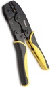 TITAN 11477 Ratcheting Wire Terminal Crimper Tool for Insulated Terminals, Fixed Jaw Crimper