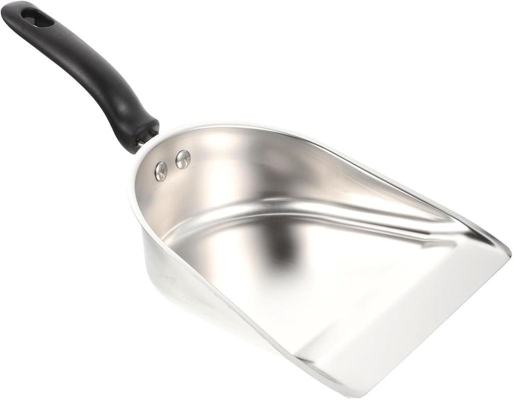 GLEAVI Stainless Steel Ice Scoop Multi Functional Kitchen Shovel for Ice Flour Nuts and Pet Food Heavy Duty Kitchen Tool for Home Bar and Restaurant Use