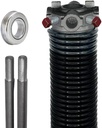 Garage Door Torsion Springs 218x1.75x26, Includes 1” Steel Bearing and Winding Bars, Left Hand Wound Replacement for Right Side of Garage Doors (Color Cone: Black)