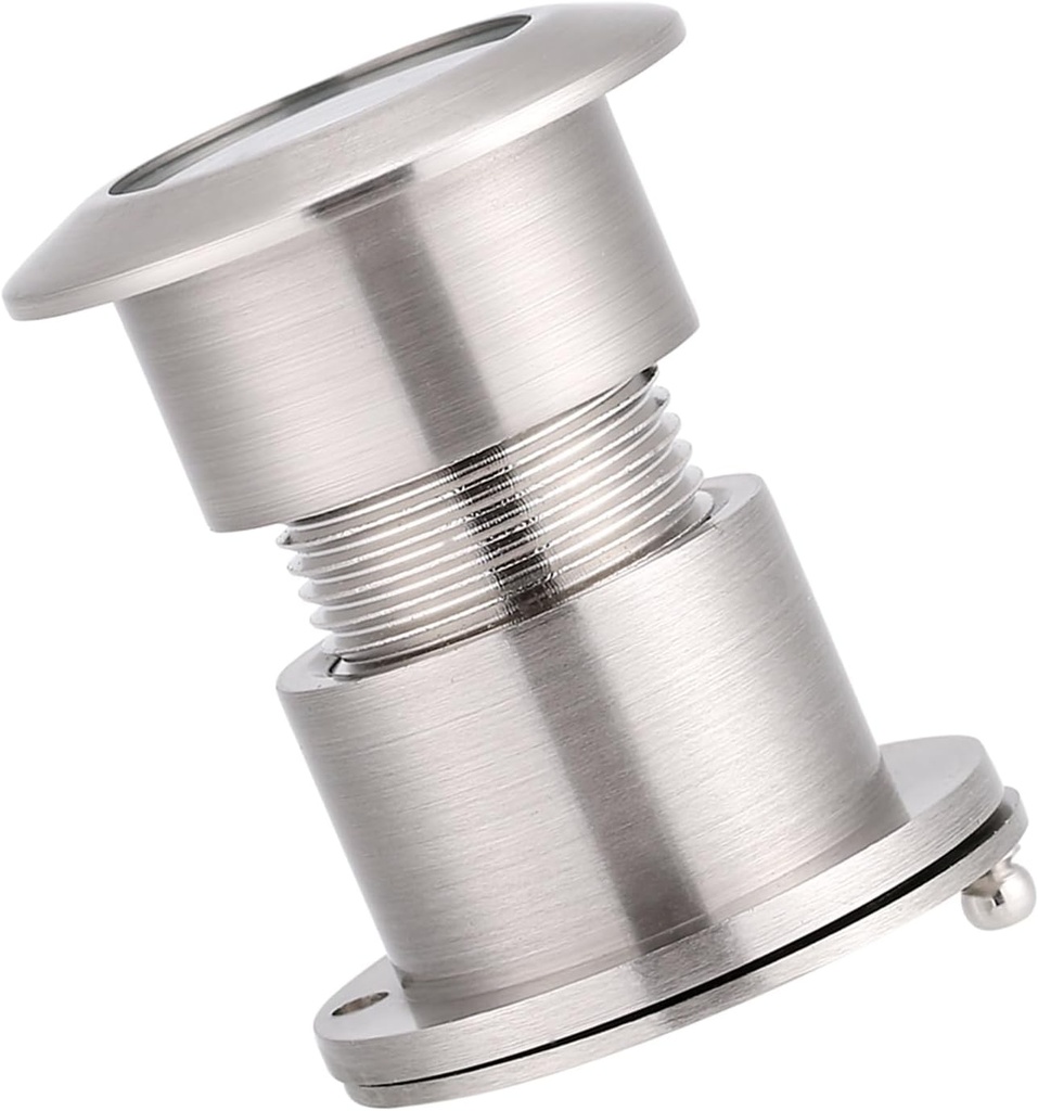 Door Viewer, 28mm Wide Viewing Angle Door Viewer with Heavy Duty Privacy Cover (Wire Drawing)