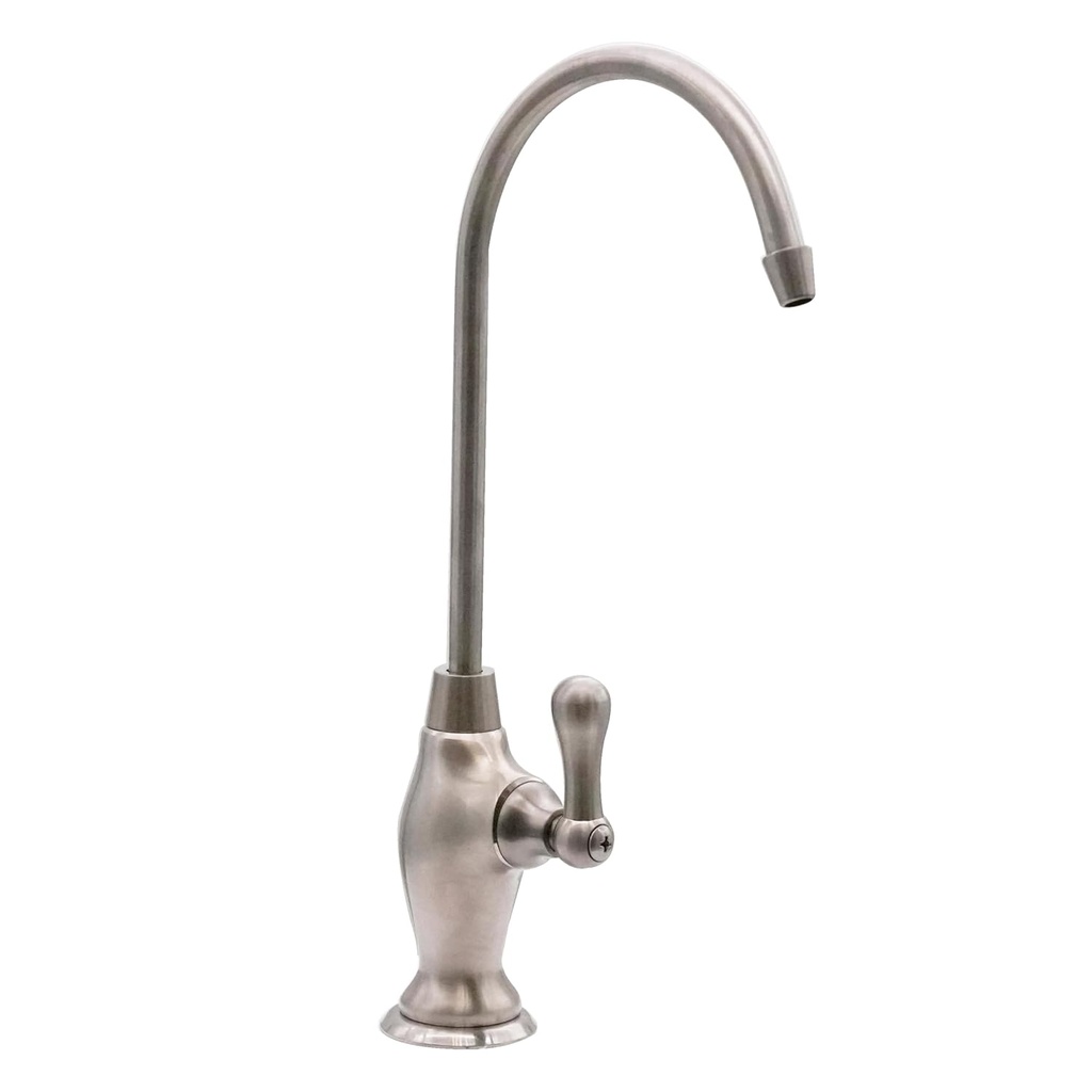 Westbrass D2033-NL-07 10" Classic 1-Lever Handle Cold Water Dispenser Faucet, Satin Nickel
