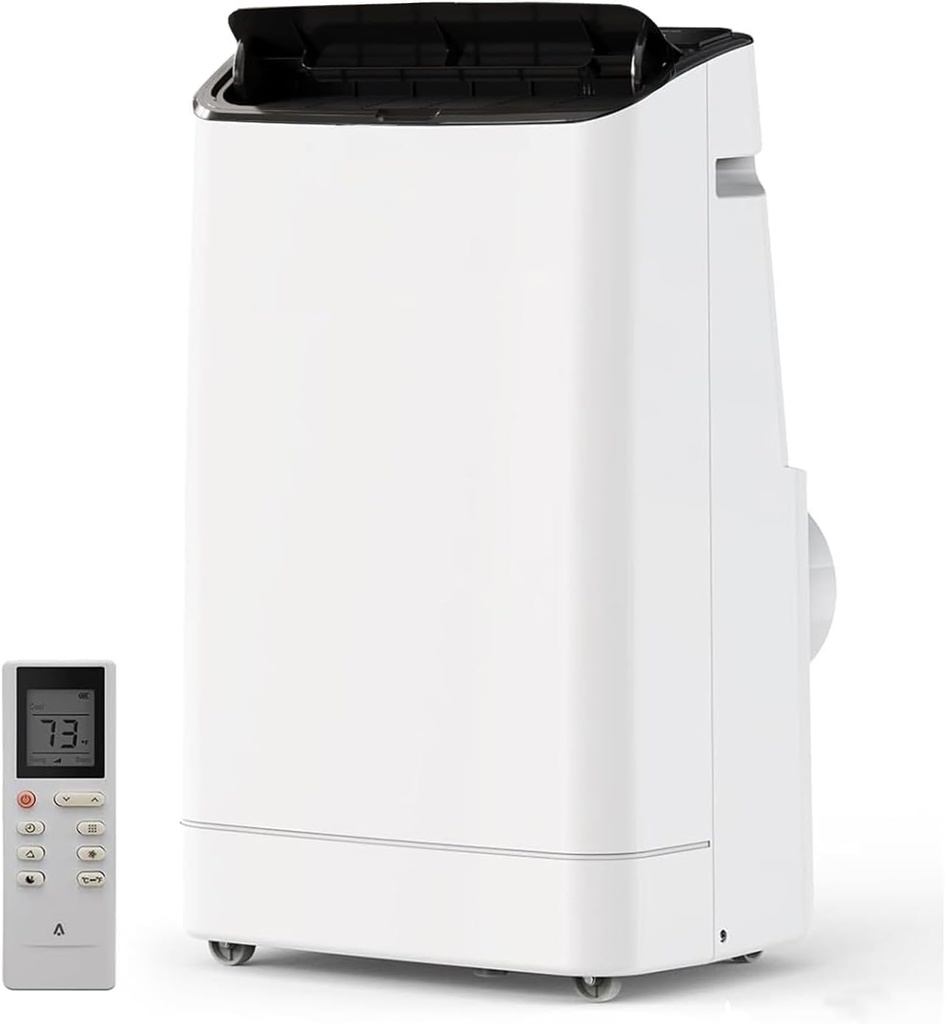 14000 BTU Portable Air Conditioner Cools Up to 750 Sq.Ft, 3-In-1 Portable AC Unit With Dehumidifier, Fan, Cooling Mode & Window Kit, Room Air Conditioner Portable for Bedroom, Living Room, Office