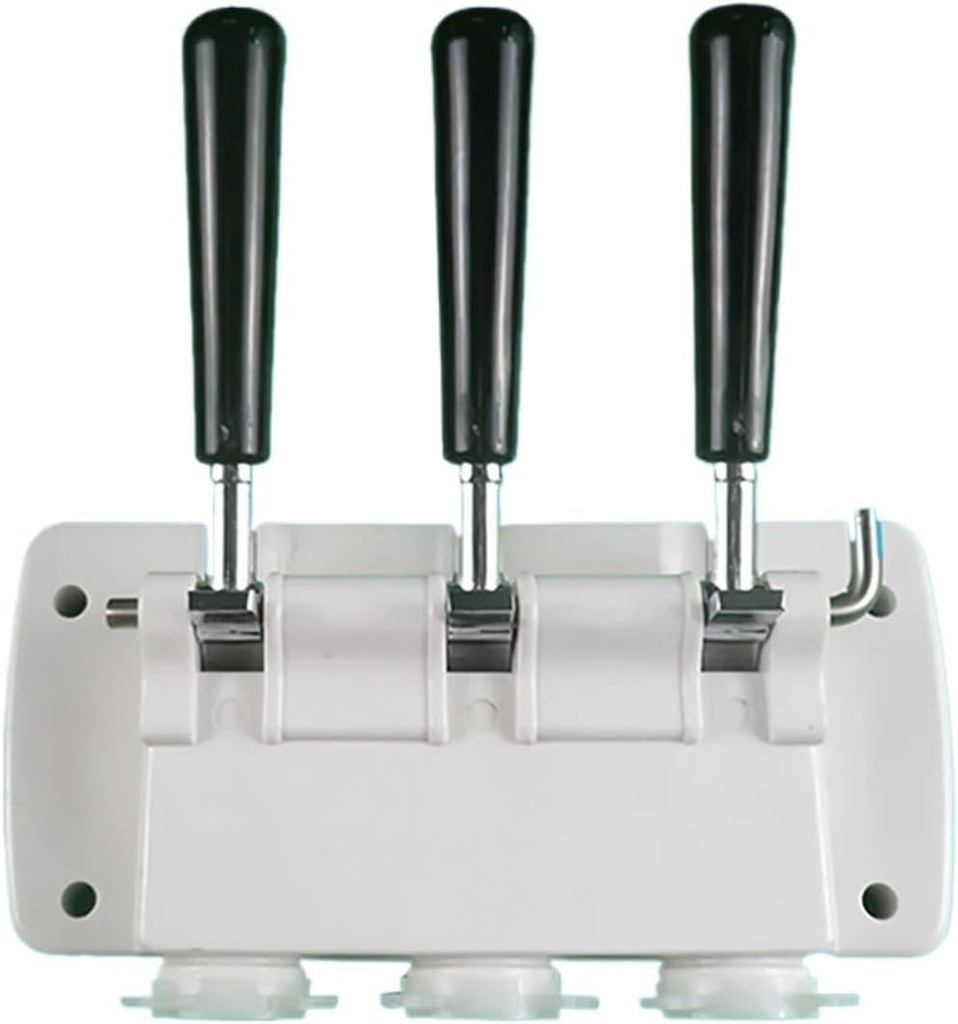 Set of Front Panel White Valve Block Fittings ，Compatible for BQL825 Soft Serve Machine Spare Parts Commercial Ice Cream Makers Accessories