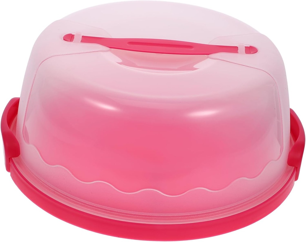 Cake Carrier with Lid and Handle Handheld Cake Storage Container Reusable Dessert Box and Pastries Sturdy Versatile