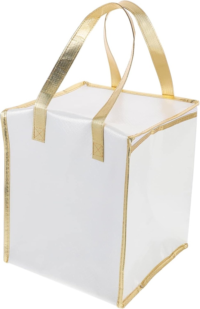 Zerodeko Insulated Food Transport Tote Bag Portable Cake and Pizza Storage Pouch Thermal Insulation for Fresh Food Reusable Cooler Bag Handle for Travel